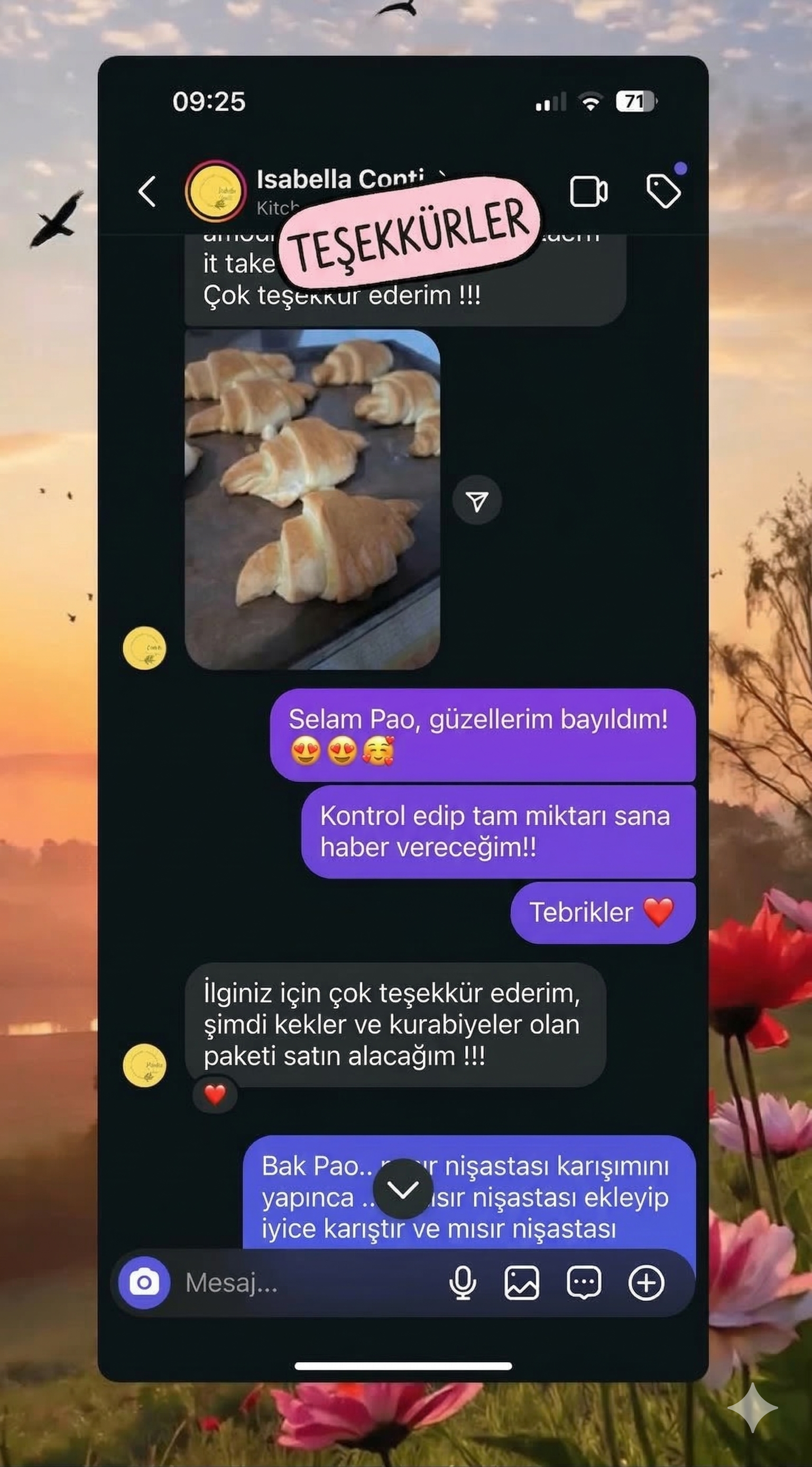 Instagram message 3